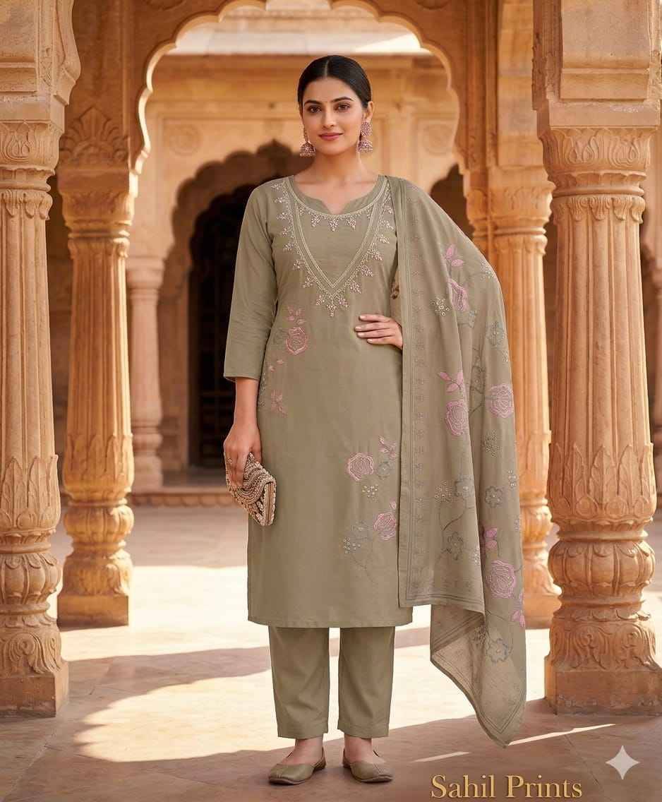 1921 Light Gray Hit Design By Fashid Designer Festive Suits Beautiful Fancy Stylish Colorful Party Wear & Occasional Wear Pure cotton Dresses At Wholesale Price